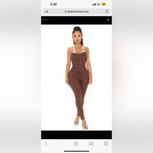 Fashion, nova Remi ribbed jumpsuit small